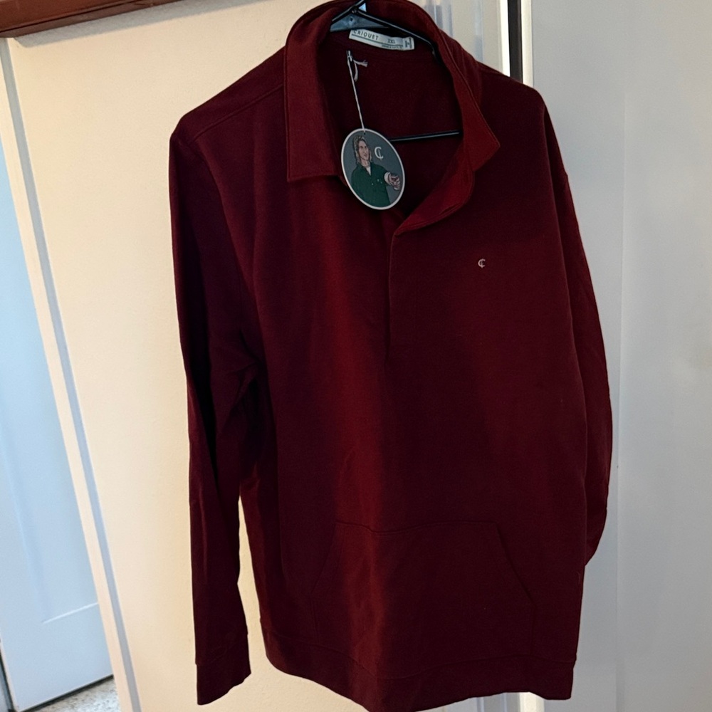 Criquet Burgundy Polo Shirt XXL - Picture 2 of 7